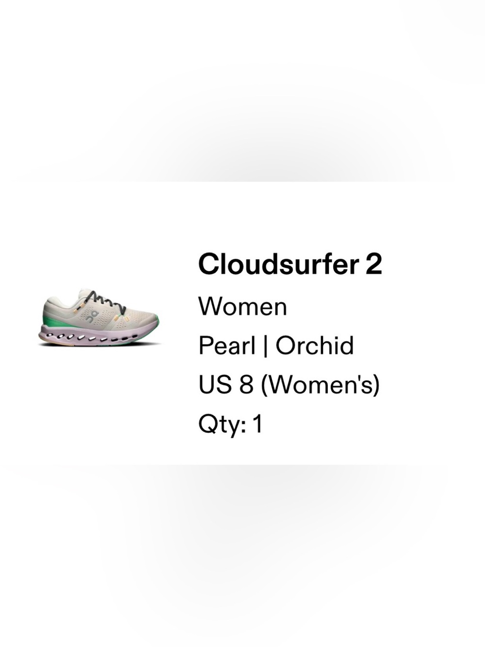 On Running Women's Cloud Surfer 2 running shoe